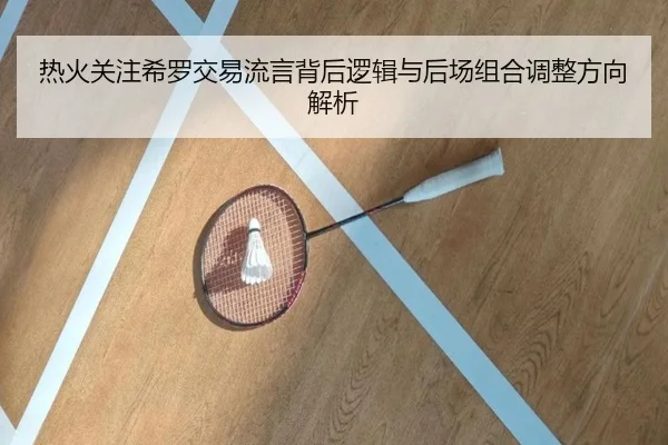 热火关注希罗交易流言背后逻辑与后场组合调整方向解析
